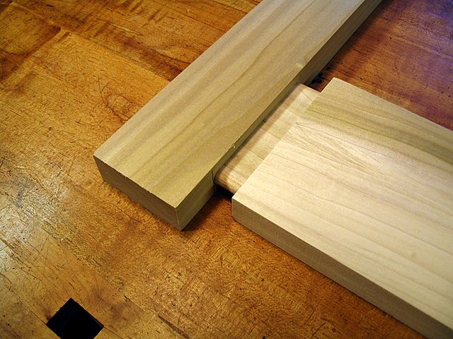 Bottom Rail Tenon Partially Inserted Into Post